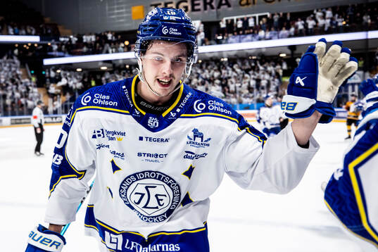 Leksands Anton Johansson jubel