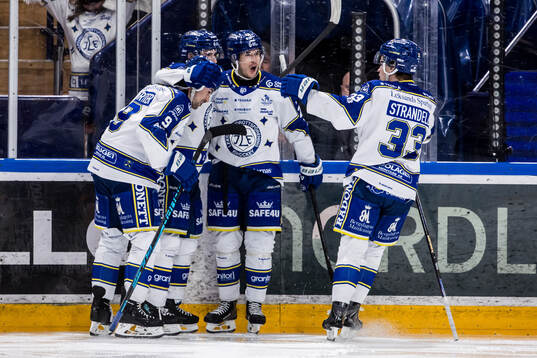Leksands Matt Caito jublar