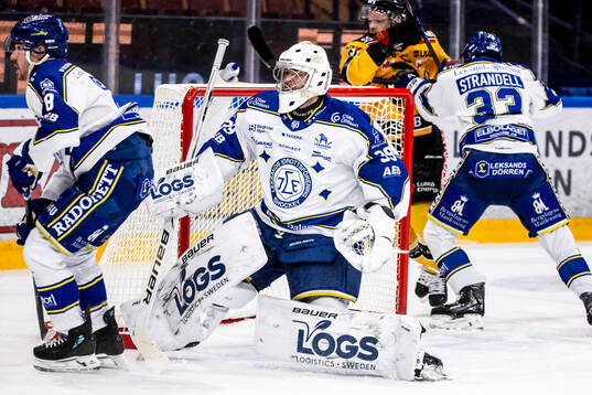 Leksands målvakt Filip Larsson
