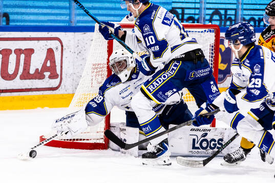 Leksands målvakt Filip Larsson