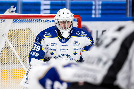 Leksands målvakt Filip Larsson