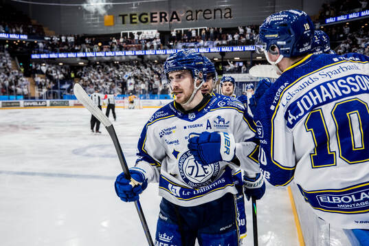 Leksands Matt Caito jublar