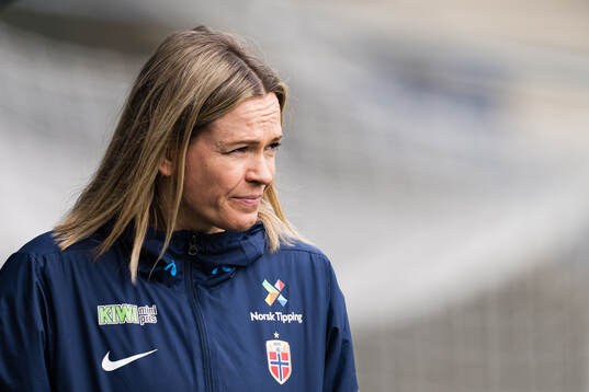 Press officer Carina Olset of the Norwegian women’s