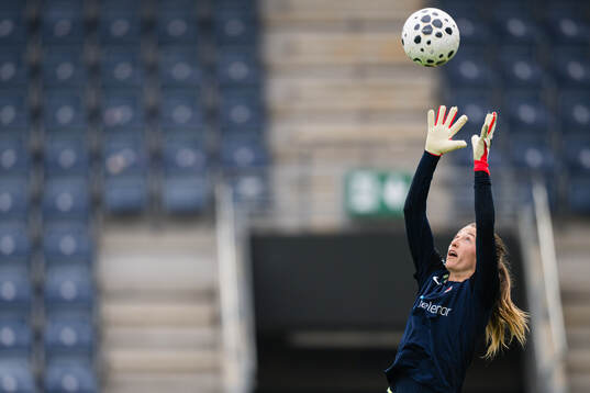 Goalkeeper Cecilie Hauståker Fiskerstrand of the Norwegian
