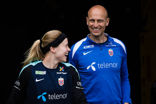 Julie Blakstad and Per-Otto Ringstad, physio of the