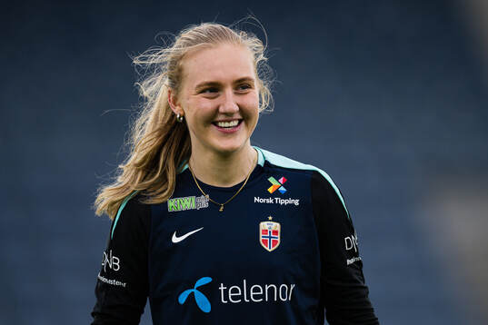 Goalkeeper Sunniva Skoglund of the Norwegian women’s