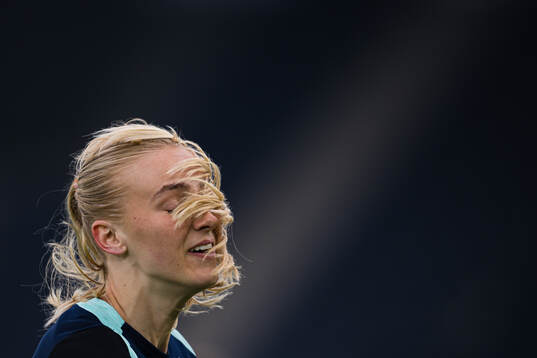 Goalkeeper Selma Panengstuen of the Norwegian women’s