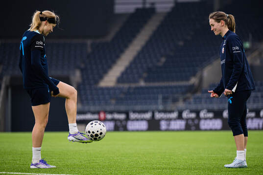 Julie Blakstad and Elisabeth Terland of the Norwegian
