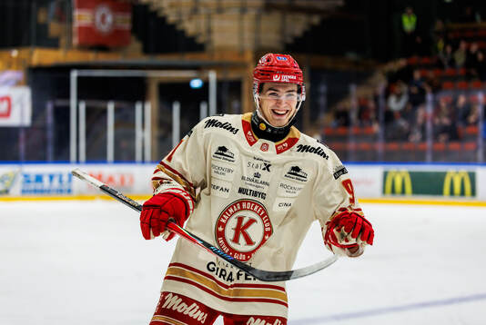 Kalmars Arvid Westlin jublar
