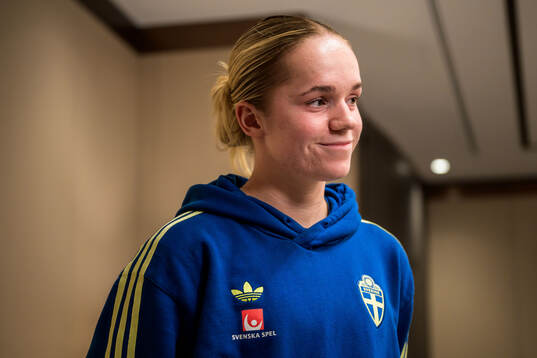 Hanna Lundkvist of the women's national football team of