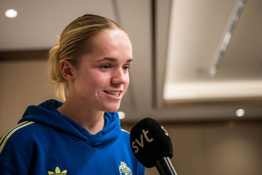 Hanna Lundkvist of the women's national football team of