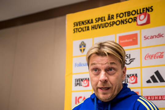 Head coach Tony Gustavsson of the women's national football