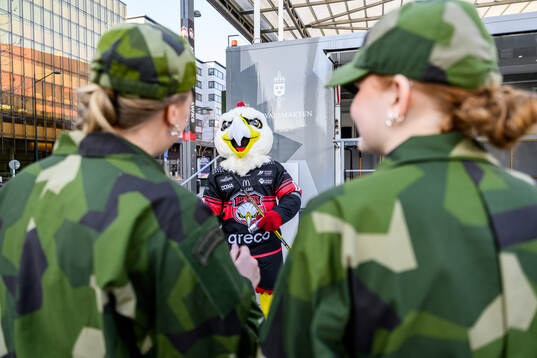 Malmö Redhawks maskot Hawkan
