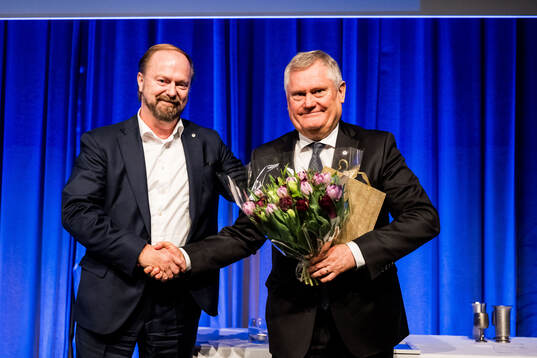 Vice ordförande Lars Kongstad och avgående ordförande