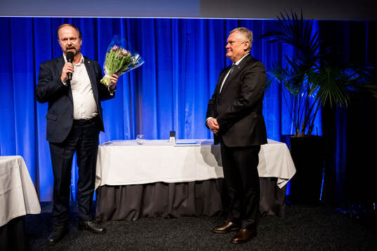 Vice ordförande Lars Kongstad och avgående ordförande