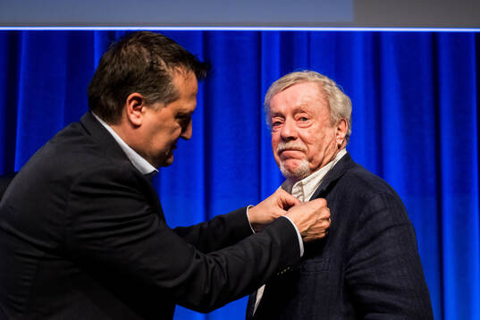 Pierre Mens som varit medlem i föreningen i 50år