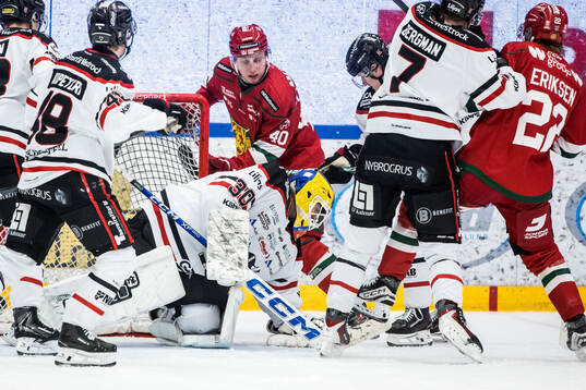 Nybro Vikings målvakt Hugo Hävelid