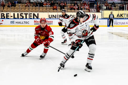 Moras Mikkel Eriksen och Nybro Vikings Kalle Holm