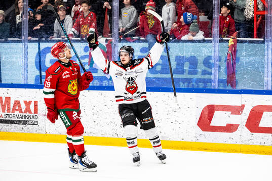 Moras Viktor Lennartsson deppar och Nybro Vikings Olli