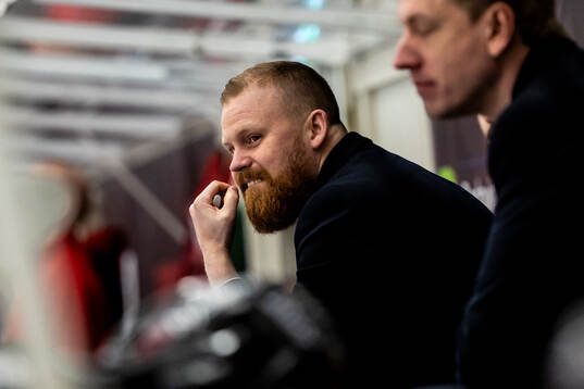 Nybro Vikings assisterande tränare Robin Wengdahl