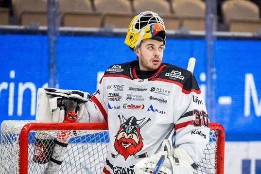 Nybro Vikings målvakt Hugo Hävelid