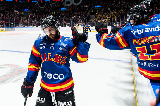 Malmö Redhawks Robin Hanzl jublar