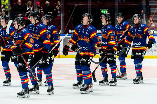 Malmö Redhawks spelare deppar
