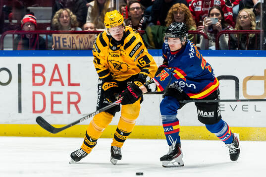 Skellefteås Lars Bryggman och Malmö Redhawks Felix Carell