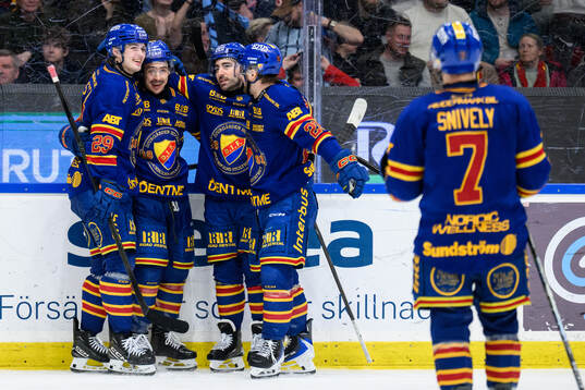 Djurgårdens Charles Hudon jublar