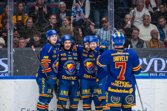 Djurgårdens Charles Hudon jublar
