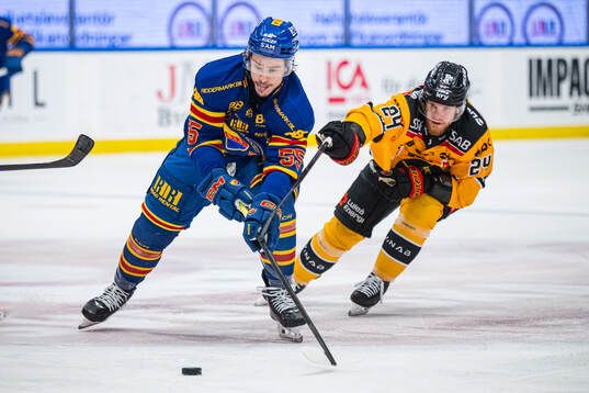Djurgårdens Charles Hudon och Luleås Brendan Shinnimin