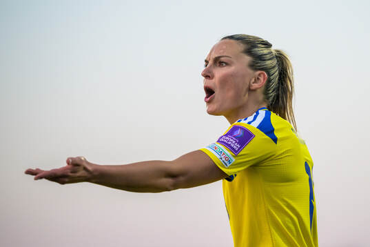 Johanna Rytting Kaneryd of Sweden reacts