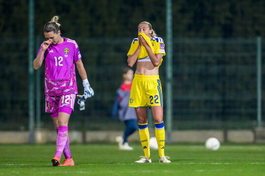 goalkeeper Jennifer Falk and Elma Junttila Nelhage of