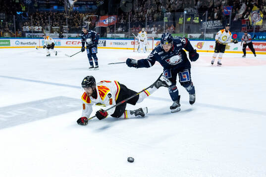 Brynäs Bobby Trivigno och Linköpings Zion Nybeck