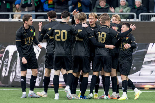 GAIS spelare jublar