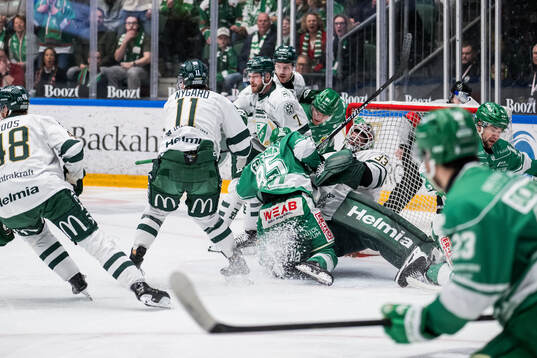 Rögles Mark Friedman och Karson Kuhlman och Färjestads