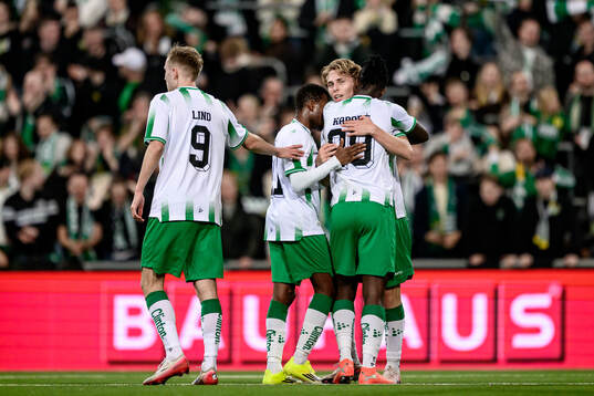 Hammarbys Wilson Lindberg Uhrström jublar