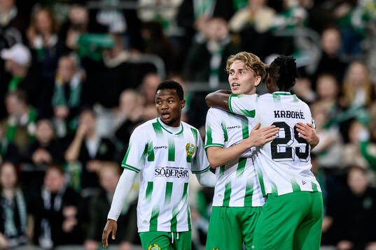 Hammarbys Wilson Lindberg Uhrström jublar