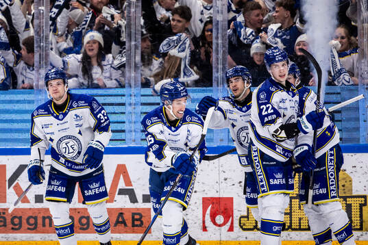 Leksands Max Veronneau jubel