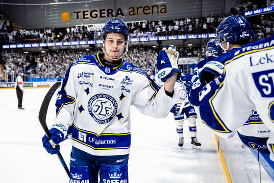 Leksands Anton Johansson jublar