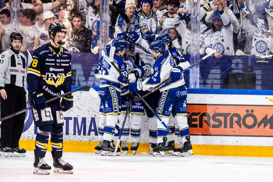 Leksands Gabriel Fortier jublar