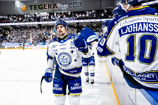 Leksands Gabriel Fortier jublar
