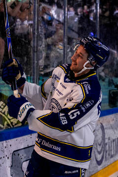 Leksands Max Veronneau jublar