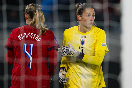Goalkeeper Cecilie Hauståker Fiskerstrand of Norway