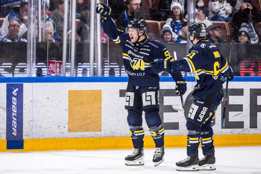 HV71s Andreas Borgman jublar