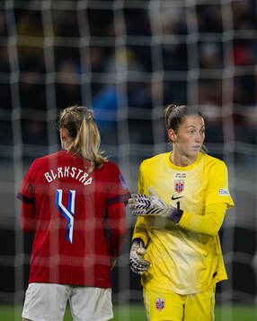 Goalkeeper Cecilie Hauståker Fiskerstrand of Norway