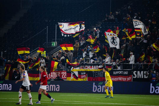 Spectators in the stands