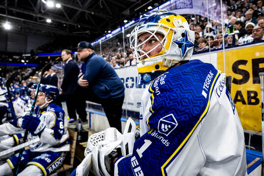 Leksands målvakt Marcus Gidlöf