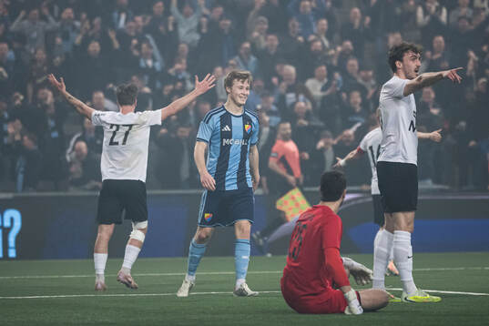 Djurgårdens Bo Hegland jublar