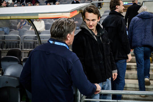 Djurgårdens sportchef Bosse Andersson och Hjalmar Ekdal